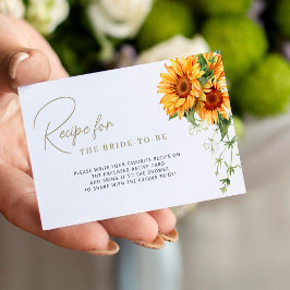フローラシックブライダルシャワーレシピ要求 エンクロージャーカード