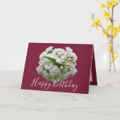 フローラシックブーケホワイトスピレアフローラ誕生日 カード (黄色い花)