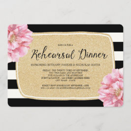 フローラシックリハーラルディナー招待状/シャンパン 招待状