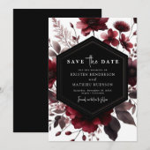 フローラシック・ブルガン結婚ディ セーブザデート (正面/裏面)