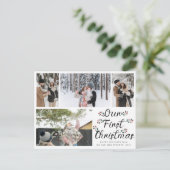 フローラシックOUR初めてのクリスマス4フォトコラージュ ポストカード (スタンド正面)