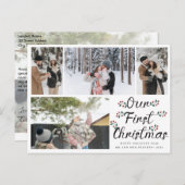 フローラシックOUR初めてのクリスマス4フォトコラージュ ポストカード (正面/裏面)