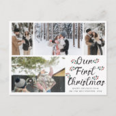フローラシックOUR初めてのクリスマス4フォトコラージュ ポストカード (正面)