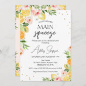 フローラシトラスディベデンスメインスクイズブライダルシャワー 招待状 (正面/裏面)