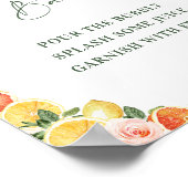 フローラシトラスブライダルシャワーミモサ徴候 ポスター (角)