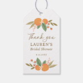 フローラシトラスブライダルシャワーメッセージカード ギフトタグ (正面)