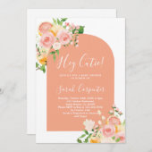 フローラシトラスベビーシャワーガール招待状 招待状 (正面/裏面)