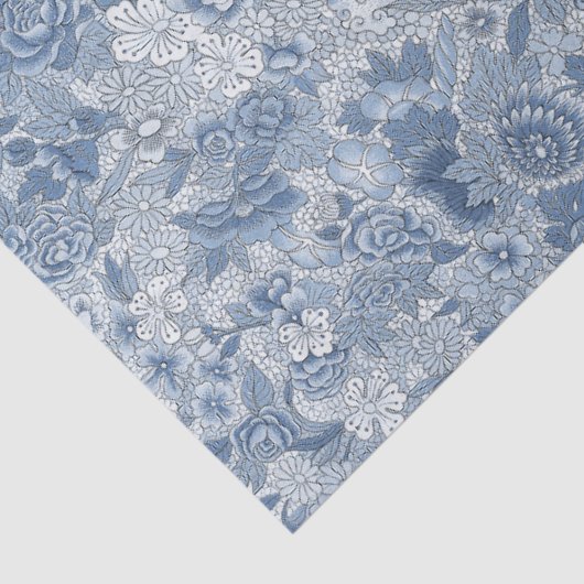 フローラシノワセリーアジアンブルーとホワイトデコップス 薄葉紙 (詳細)