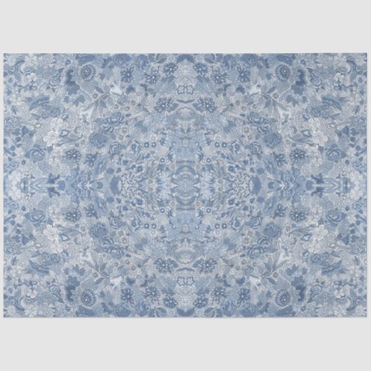 フローラシノワセリーアジアンブルーとホワイトデコップス 薄葉紙 (正面)