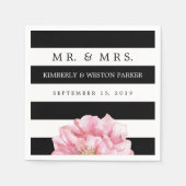 フローラシパーソナライズされたッ結婚クのナプキン スタンダードカクテルナプキン (正面)