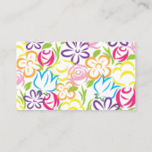 フローラシフトドレスビジネスまたはカー連絡ド 名刺 (裏面)