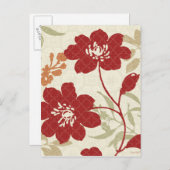 フローラシャドウ（赤とオレンジ） ポストカード (正面/裏面)