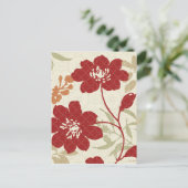 フローラシャドウ（赤とオレンジ） ポストカード (スタンド正面)