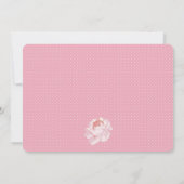 フローラシャビーシックな赤ちゃんシャワー招待状 招待状 (裏面)