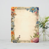 フローラシャビーシックジャンクジャーナルアンティーク紙 (スタンド正面)