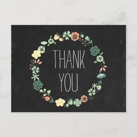 フローラシャルボードサンキュー ポストカード (正面)