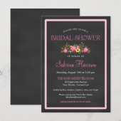 フローラシャルボードスタイルブライダルシャワー招待状 招待状 (正面/裏面)