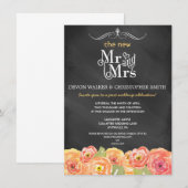 フローラシャルボードポストウェディングパーティー招待状 招待状 (正面/裏面)