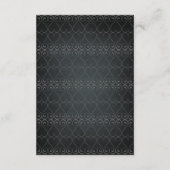 フローラシャルボードヴィンテージはっきりしたウェディングRSVP 出欠カード (裏面)