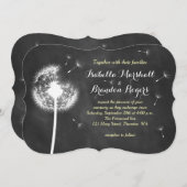 フローラシャルボード結婚式招待状（黄色） 招待状 (正面/裏面)