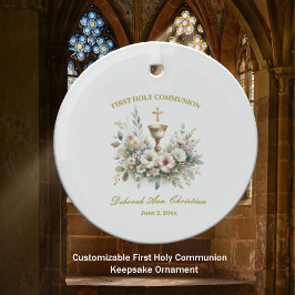 フローラシャレーファーストコミューンネックレス ガラスオーナメント