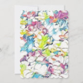 フローラシャワーサンキューカード(ピンク) 招待状 (裏面)