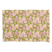 フローラシャワースノーグリーンティー枕ケース 枕カバー (正面)