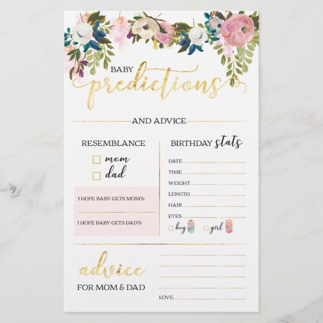 フローラシャワー予測ゲーム (正面)