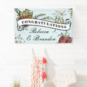 フローラシャンパンマイルストーンおめでとう 横断幕 (インサイチュ)