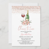 フローラシャンパン応援トゥラブブライダルシャワー 招待状 (正面)