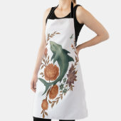 フローラシャーク調和-自然&海フュージョンアート エプロン (インサイチュ)