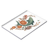 フローラシャーク調和-自然&海フュージョンアート ノートブック (左側)