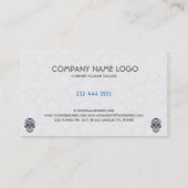 フローラシュガースカルとピンクダイヤモンド 名刺 (裏面)