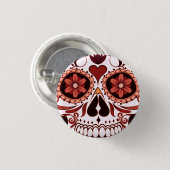 フローラシュガースカルの死んだ芸術の日 缶バッジ (正面&裏面)