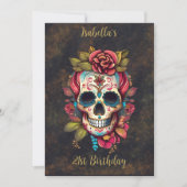 フローラシュガースカルスウィート16誕生日 招待状 (正面)