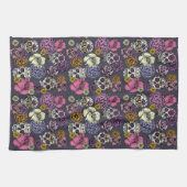フローラシュガースカルズディアデロスムエルトス キッチンタオル (横)
