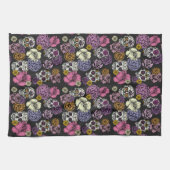 フローラシュガースカルズディアデロスムエルトス キッチンタオル (横)