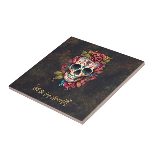 フローラシュガースカルディアデロスムエルトスパーティー タイル (側面)