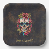 フローラシュガースカルディアデロスムエルトスパーティー ペーパープレート (正面)