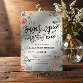 フローラシュガー&スパイス&オールナイスベビーシャワー 招待状