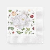 フローラショップ近く 縁ありカクテルナプキン (正面)