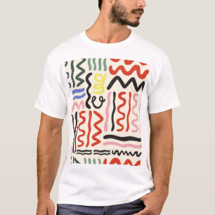フローラショール:正方形ペイズリーオーナメント Tシャツ