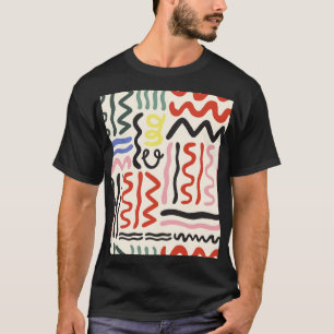フローラショール：正方形ペイズリーオーナメント Tシャツ