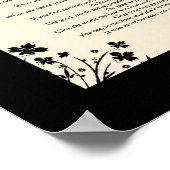 フローラシルエット「とにかく行う」 ポスター (角)