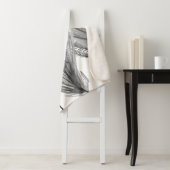 フローラシルエット – グレー シェルパブランケット (インサイチュ)