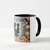 フローラシルエッ最高のトワームマザーズ日 マグカップ (正面右)