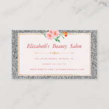 フローラシルバーグリッターメイクアップアーティスト美しいサロン