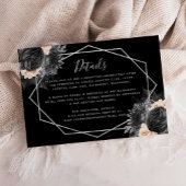 フローラシルバーピーチブラックジオズ結婚詳細 エンクロージャーカード