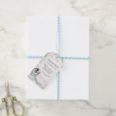 フローラシルバーペンギンウィンターオネダーランド誕生日 ギフトタグ (より糸付き)