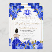 フローラシンデレラプリンセス王室のブルーキンセアニェラ 招待状 (正面/裏面)